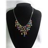 Image 1 : 75CTW CHANDELIER MULTICOLOR RICE NECKLACE; AUTHENTIC PH