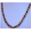 Image 1 : 121.35 CTW CITRINE ROUND NECKLACE .925 STERLING SILVER