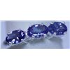 Image 1 : 9.45 CTW TANZANITE RING .925 STERLING SILVER
