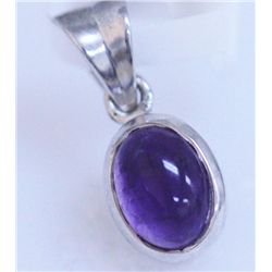 6.00 CTW AMETHYST PENDANT .925 STERLING SILVER