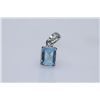 Image 1 : 7.25 CTW BLUE TOPAZ PENDANT .925 STERLING SILVER