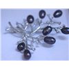 Image 1 : BLACK PEARL AND CZ BROOCH