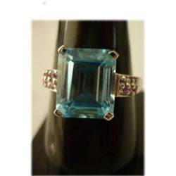 19.00 CTW BLUE TOPAZ andTourmiline .925 STERLING SILVER