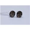 Image 1 : 23.20 CTW SMOKEY TOPAZ EARINGS .925 STERLING SILVER