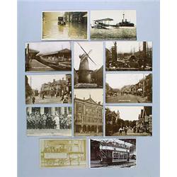 A good postcard album containing approximately 300 cards, strong in the Portsmouth area and naval sh