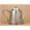 Image 1 : A large plated teapot from the "Lord of the Isles" paddle steamer, of conical form with hinged cover