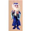 Image 1 : A boxed Pelham Puppet Type SL "Merlin", dressed in blue robes and hat, with original control bar and