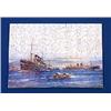 Image 1 : A untitled British India Steam Navigation Co. wooden jigsaw puzzle, depicting the three funnel liner