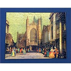 A Great Western Railway wooden jigsaw puzzle "Bath", after a painting by Claude H. Buckle, made by C