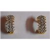 Image 1 : 3.307g Earring in 14kt 3.221g Gold,0.43 Ctw Diamond