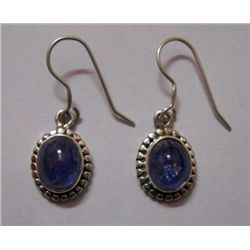 Tanzanite 4.520g Ear Rings Sterling Silver