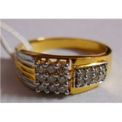 4.37g Ring in 14kt 4.284g Gold,0.43 Ctw Diamond