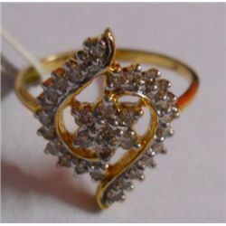 2.753g Ring in 14kt 2.627g Gold,0.63 Ctw Diamond