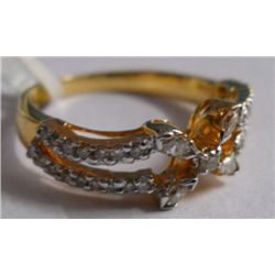 2.615g Ring in 14kt 2.523g Gold,0.46 Ctw Diamond