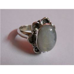 5.260g White Labradorite Gemstone Ring Sterling Silver