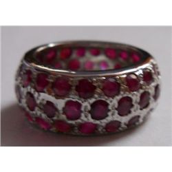 11.380g Ring of Ruby in Silver
