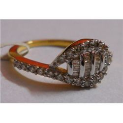 3.19g Ring in 14kt 3.092g Gold,0.49 Ctw Diamond