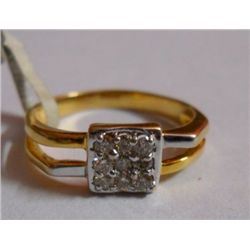 3.239g Ring in 14kt 3.149g Gold,0.45 Ctw Diamond