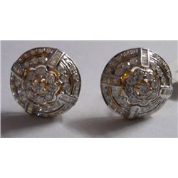 8.137g Earring in 18kt 7.707g Gold,2.15 Ctw Diamond