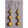 Image 1 : Citrine Earring weight 5.360g in silver