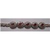 Image 1 : Ruby and CZ 20.830g Bracelet in Silver