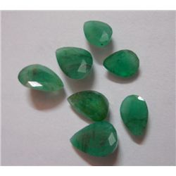 Natural African Emerald Pear Cut Stone 10.50 ctw Loose mix size