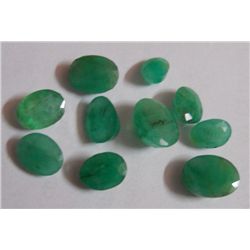 Natural African Emerald Oval Cut Stone 18.05 ctw Loose mix size