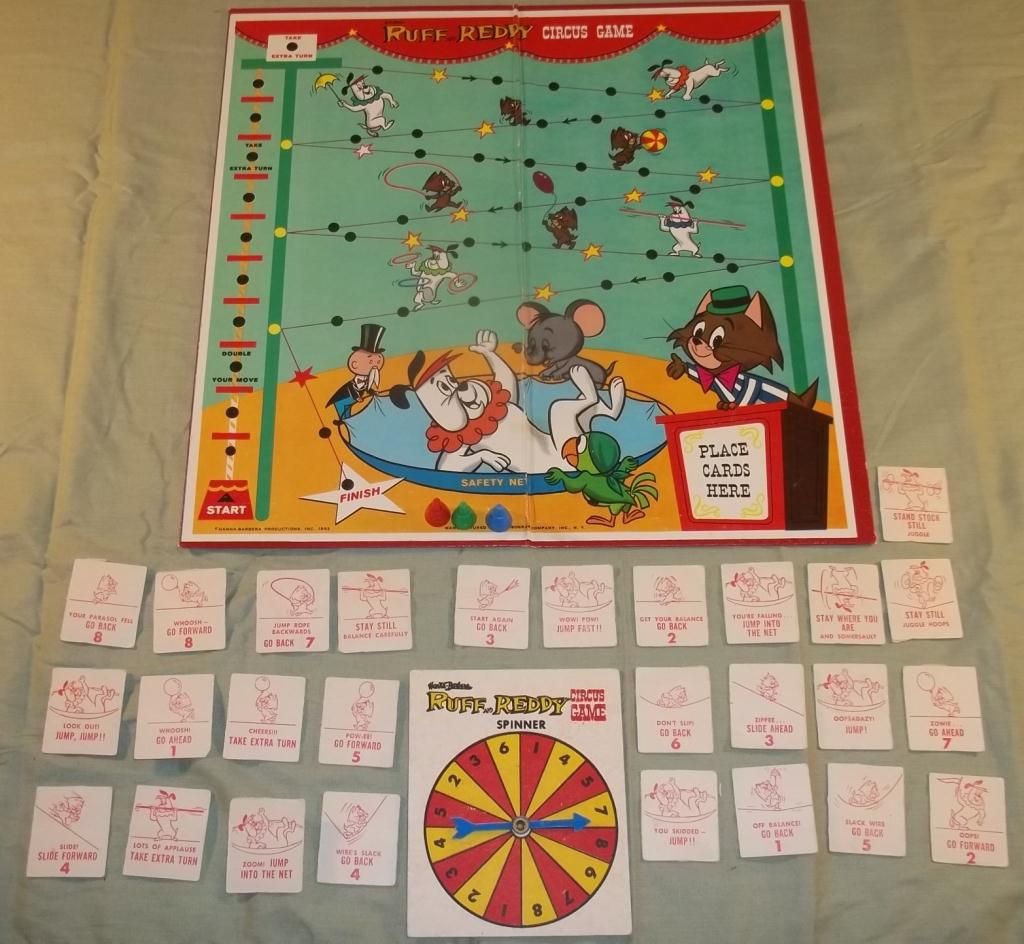 HannaBarbera Ruff And Ready Circus Board Game