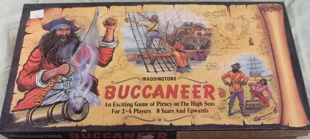 Waddington's Buccaneer Board Game - 1971
