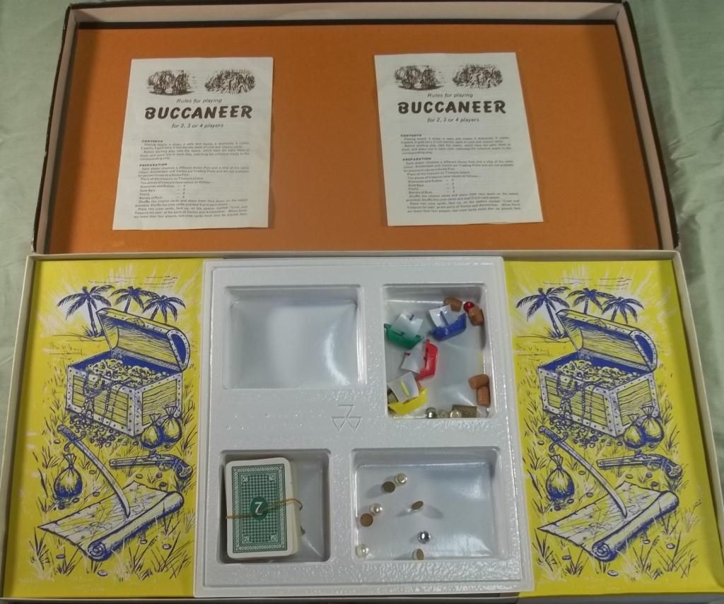 Waddington's Buccaneer Board Game - 1971