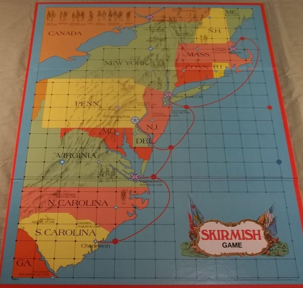 American Heritage Skirmish Board Game 1975