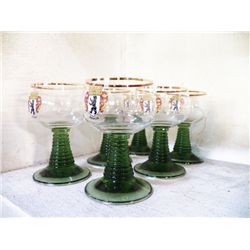 6-Vintage Sippersfield Pfalz Glasses