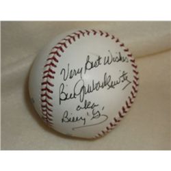 Bill Grabarkewitz Autographed MLB Baseball