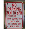 Image 2 : Porcelain No Parking Sign