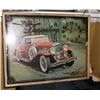 Image 3 : Duesenberg Clock Framed  Under Glass
