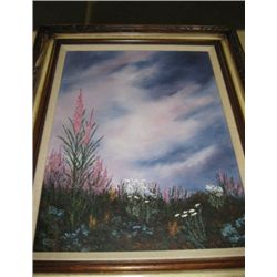26x32 painting of landscape. signed glassman ?