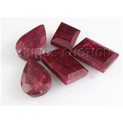 Ruby 105.42 ctw Loose Gemstone Mix Sizes & Shapes