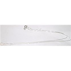 STERLING SILVER BOX CHAIN STAMPED .925 SILVER WEIGHS .05ozs *NEW CONDITION-GREAT CHAIN FOR PENDANTS*