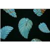 Image 3 : NAVAJO CARVED TURQUOISE LEAVES