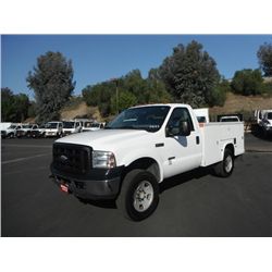 2006,Ford F-350 Dsl 4x4 Reg. Cab Utility Body
