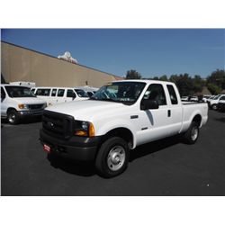 2007,Ford F-250 Dsl 4x4 Extended Cab Stnd Bed