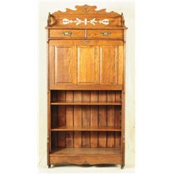 Cortland Desk Co. Drop Front Oak Desk