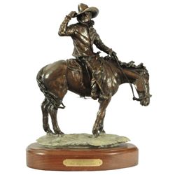 "January Blizzard" Bronze Sculpture By Edd Hayes