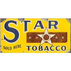 Star Tobacco Porcelain Sign