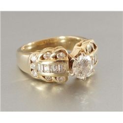14kt Gold and Diamond Ladies Ring