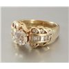 Image 2 : 14kt Gold and Diamond Ladies Ring