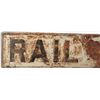 Image 3 : Cast Iron Rail Road Crossing Sign