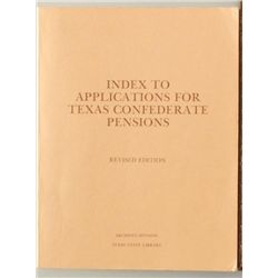 Index To Texas Confederate Pensions Book