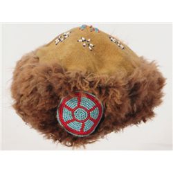 Indian Beaded Buffalo hat.