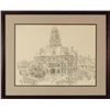 Image 1 : Charles Shaw Texas Courthouse Pencil Drawing